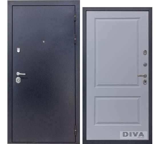 Дверь DIVA 40 2050x860 мм Правая Титан - Д7 Силк Маус УТ-00073428