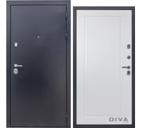 Дверь DIVA 40 2050x960 мм Правая Титан - Н10 Белый Софт УТ-00075048