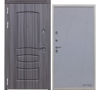 Дверь DIVA 42 2050x860 мм Левая Сандал серый - Д11 Силк Маус УТ-00075316