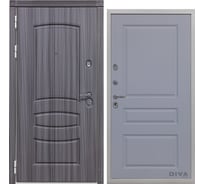 Дверь DIVA 42 2050x960 мм Левая Сандал серый - Д13 Силк Маус УТ-00075302