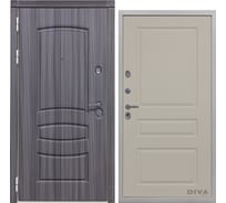 Дверь DIVA 42 2050x860 мм Левая Сандал серый - Д13 Софт Шампань УТ-00075306
