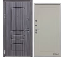 Дверь DIVA 42 2050x860 мм Левая Сандал серый - Н10 Софт Шампань УТ-00075389