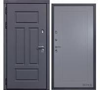 Дверь DIVA 47 2050x860 мм Левая Ясень графит - Н10 Силк Маус УТ-00073685