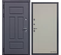 Дверь DIVA 47 2050x960 мм Левая Ясень графит - Н10 Софт Шампань УТ-00075241