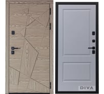 Дверь DIVA 97/1 2050x860 мм Правая Дуб натуральный - Д7 Силк маус УТ-00074853