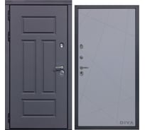 Дверь DIVA 47 2050x960 мм Левая Ясень графит - Д11 Силк Маус УТ-00073921