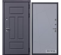 Дверь DIVA 47 2050x860 мм Правая Ясень графит - Д11 Силк Маус УТ-00075224