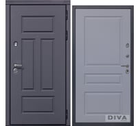 Дверь DIVA 47 2050x960 мм Правая Ясень графит - Д13 Силк Маус УТ-00075216