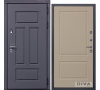 Дверь DIVA 47 2050x960 мм Правая Ясень графит - Д7 Софт Шампань УТ-00072897