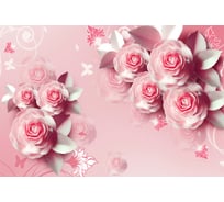 Фотообои DIVINO Крупные розовые розы, 400x270 см T-215