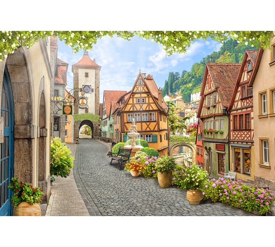 Фотообои DIVINO Старый город, 400x270 см T-240 1