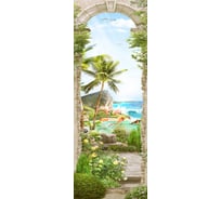 Фотообои DIVINO Фламинго под пальмой, 100x270 см T-262