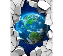 Фотообои DIVINO Земля сквозь стену 2, 200x270 см T-311