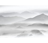 Фотообои DIVINO Горы в тумане, черно-белый 2, 400x270 см T-343