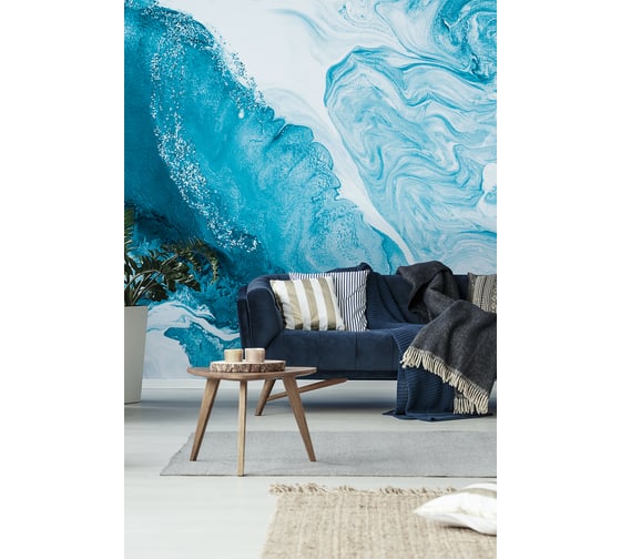 Фотообои DIVINO Мраморные разводы. Океан 300x270 см Z-149 1