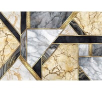 Фотообои DIVINO Черно-золотой мрамор 400x270 см Z-164