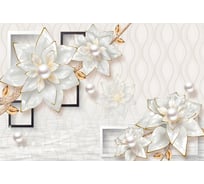 Фотообои DIVINO Керамические цветы с жемчугом 400x270 см Z-198