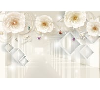 Фотообои DIVINO Тоннель с цветами беж 400x270 см Z-232