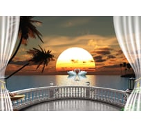 Фотообои DIVINO Лебеди на закате 400x270 см Z-252