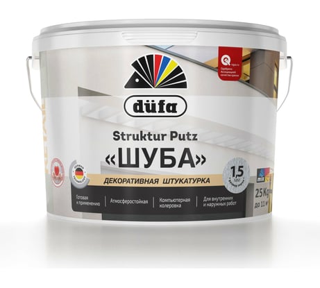 Штукатурка структурная декоративная апельсиновая корка Dufa STRUKTUR PUTZ 25 кг МП00-005766