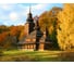 Фотообои DIVINO Церковь в осеннем лесу 300x238 см C-376 2