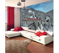 Фотообои DIVINO Красный поезд 300x238 см C-377