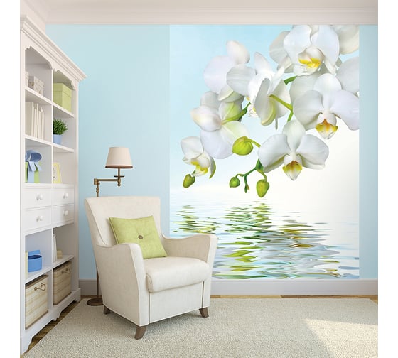 Фотообои DIVINO Орхидея над водой 200x270 см C-244 1