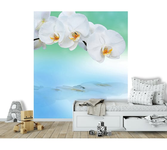 Фотообои DIVINO Орхидея с отражением 200x270 см C-245