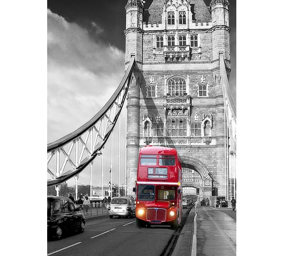 Фотообои DIVINO Автобус на мосту 200x270 см C-250