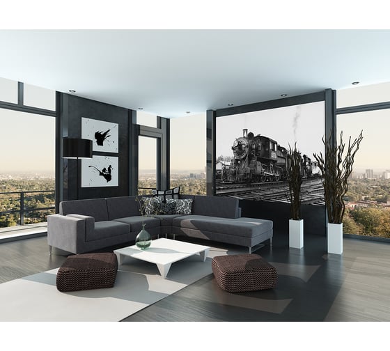 Фотообои DIVINO Старинный поезд 200x147 см C-332