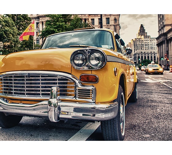 Фотообои DIVINO Желтое такси 200x147 см C-313