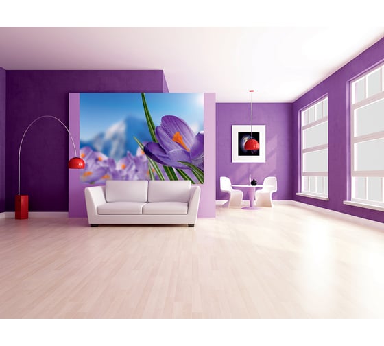 Фотообои DIVINO Альпийские крокусы 200x147 см C-314 1