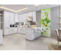 Фотообои DIVINO Цветы светлые 100x270 см C-291