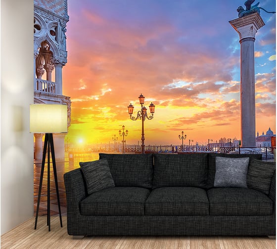 Фотообои DIVINO Площадь на рассвете 300x270 см C-140