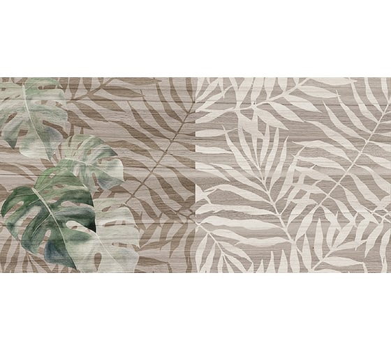 Настенная керамическая плитка LAPARET Organic (табачный; узор; 20x40 см; 15 шт. ) х9999278240