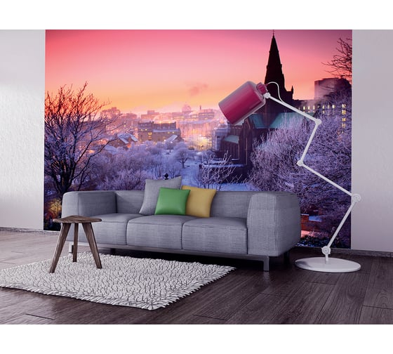 Фотообои DIVINO Город на закате 300x270 см C-060 1