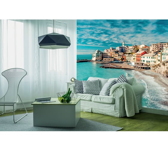 Фотообои DIVINO Прибрежный город 300x270 см C-063 1