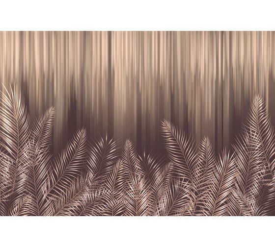 Фотообои DIVINO Коричневые пальмовые листья 400x270 см Z-288