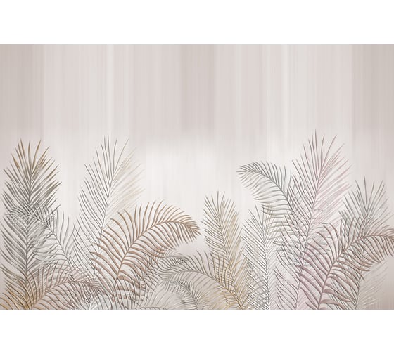 Фотообои DIVINO Пальмовые листья беж 400x270 см Z-298