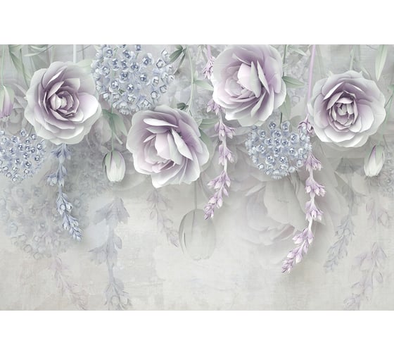 Фотообои DIVINO Бумажные розы 2 400x270 см Z-320 1