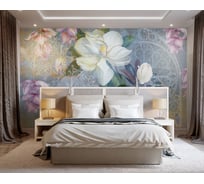 Фотообои DIVINO Цветки жасмина гранж 400x270 см Z-351