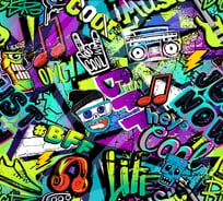 Фотообои DIVINO Граффити принт 300x270 см Z-366