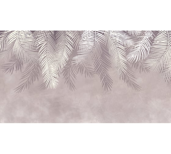 Фотообои DIVINO Листья на пудровом фоне 4 500x270 Z-392
