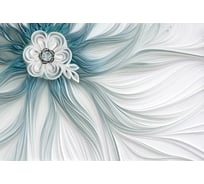 Фотообои DIVINO Голубой шелковый цветок (400x270 см; 01 холст) Z-401