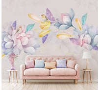 Фотообои DIVINO Акварельные цветы 300x270 см T-015