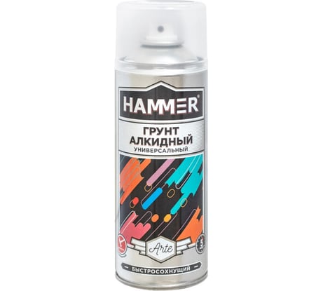 Алкидный грунт Hammer черный, 520 мл, 0.27 кг ЭК000140414