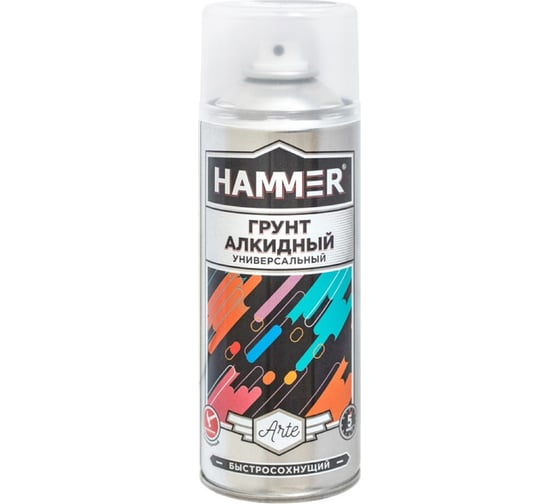 Алкидный грунт Hammer черный, 520 мл, 0.27 кг ЭК000140414