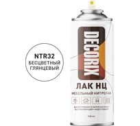 Аэрозольный лак Decorix НЦ (мебельный; нитролак; бесцветный; глянцевый; 520 мл) 0133-32 DX