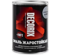 Жаростойкая эмаль Decorix (до +700 градусов; матовая; серебристый; банка 0.8 кг) 0752-02 DX