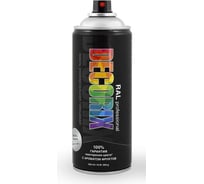 Аэрозольная эмаль Decorix RAL PROFESSIONAL (с эффектом металлик; 520 мл; RAL 9006; бело-алюминиевый; 520 мл) 0124-9006 DX